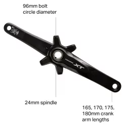 Shimano Mountain Cranksets XT FC-M8000 1x Crank Arms