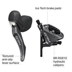 Shimano Brake Levers & Integrated Shifters GRX BL-RX810 Brake Lever & Caliper