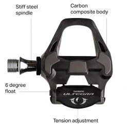 Shimano Road Clipless Pedals Ultegra PD-R8000 +4 SPD SL Pedals