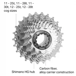 Shimano Road Cassettes Dura-Ace CS-R9100 11-Speed Cassette